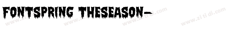 FONTSPRING TheSeason字体转换